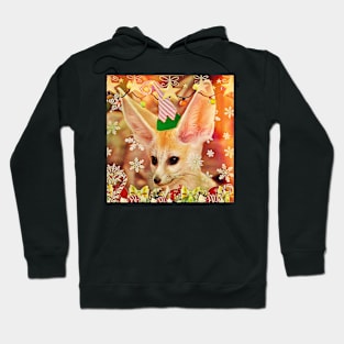 Santa's Fennec fox elf Hoodie